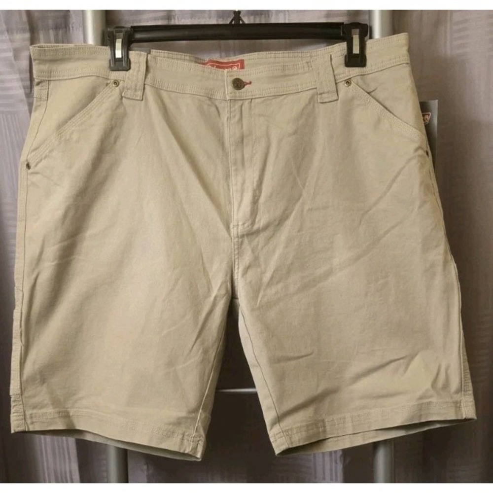 Coleman Shorts Men's 40x9 Oat Stretch Utility Tear Resistant‎ New Beige